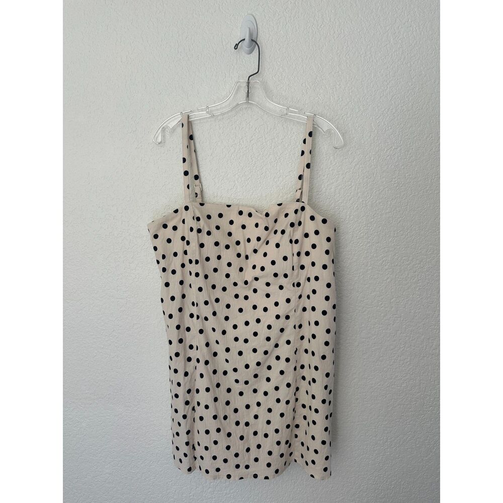 Abercrombie & Fitch Cream Polka Dot Mini Dress